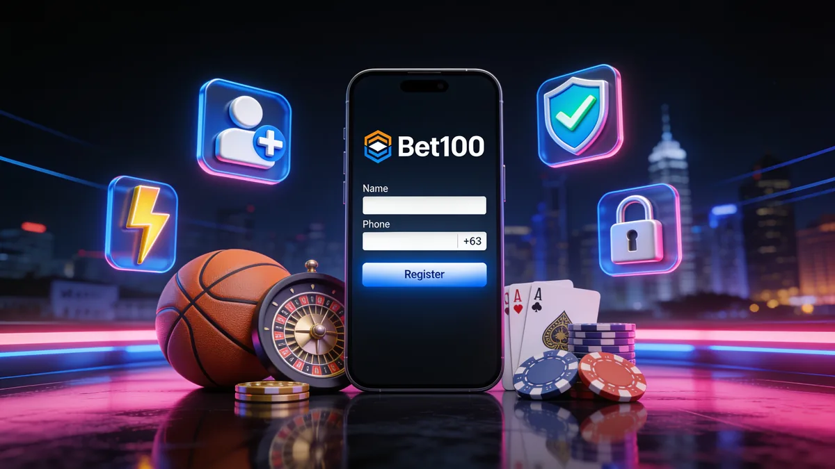 How to Register at bet100 Philippines for players in the Philippines